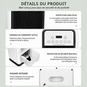 CLIMEBELLE® – Rafraîchisseur d'Air & Chauffage Élégance 12 000 BTU