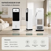 CLIMEBELLE® – Rafraîchisseur d'Air & Chauffage Élégance 12 000 BTU